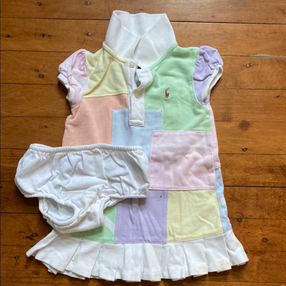 Ralph Lauren Multicolor Patchwork Kids Dress